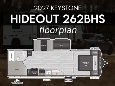 2027 Keystone HIDEOUT 262BHS photo 2