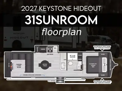 2027 Keystone HIDEOUT 31SUNROOM photo 2
