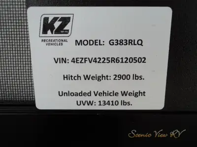 2024 K-Z Durango Gold G383RLQ photo 6