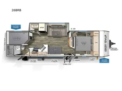 2024 Forest River Cherokee Grey Wolf 26BRB photo 2