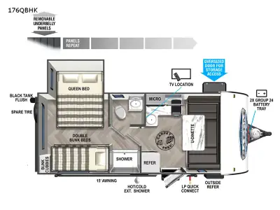 2022 Forest River Salem FSX 176QBHK photo 2