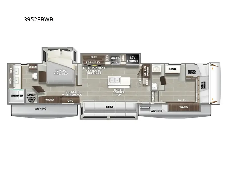 2024 Prime Time Sanibel 3952FBWB exterior