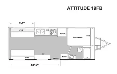 2017 Eclipse Recreational Vehicles Attitude Metal 19FB photo 2