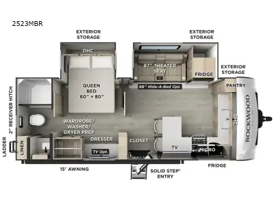 2027 Forest River Rockwood Mini Lite 2523MBR photo 2