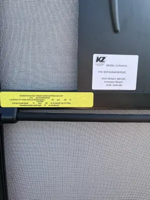 2023 K-Z ESCAPE HATCH E17 photo 11