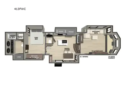 2026 Forest River Cedar Creek Cottage Fifth Wheels 413FWC photo 2