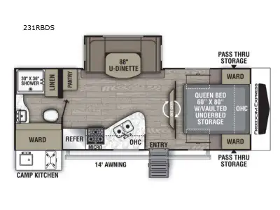 2021 Coachmen Freedom Express Ultra Lite 231RBDS photo 2