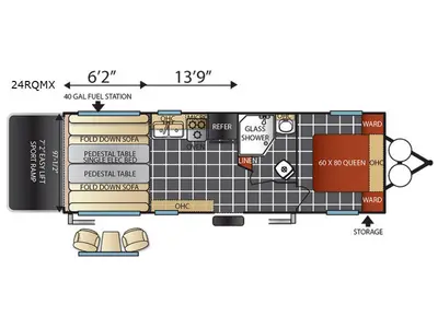 Used 2018 Forest River RV Shockwave 24RQMX