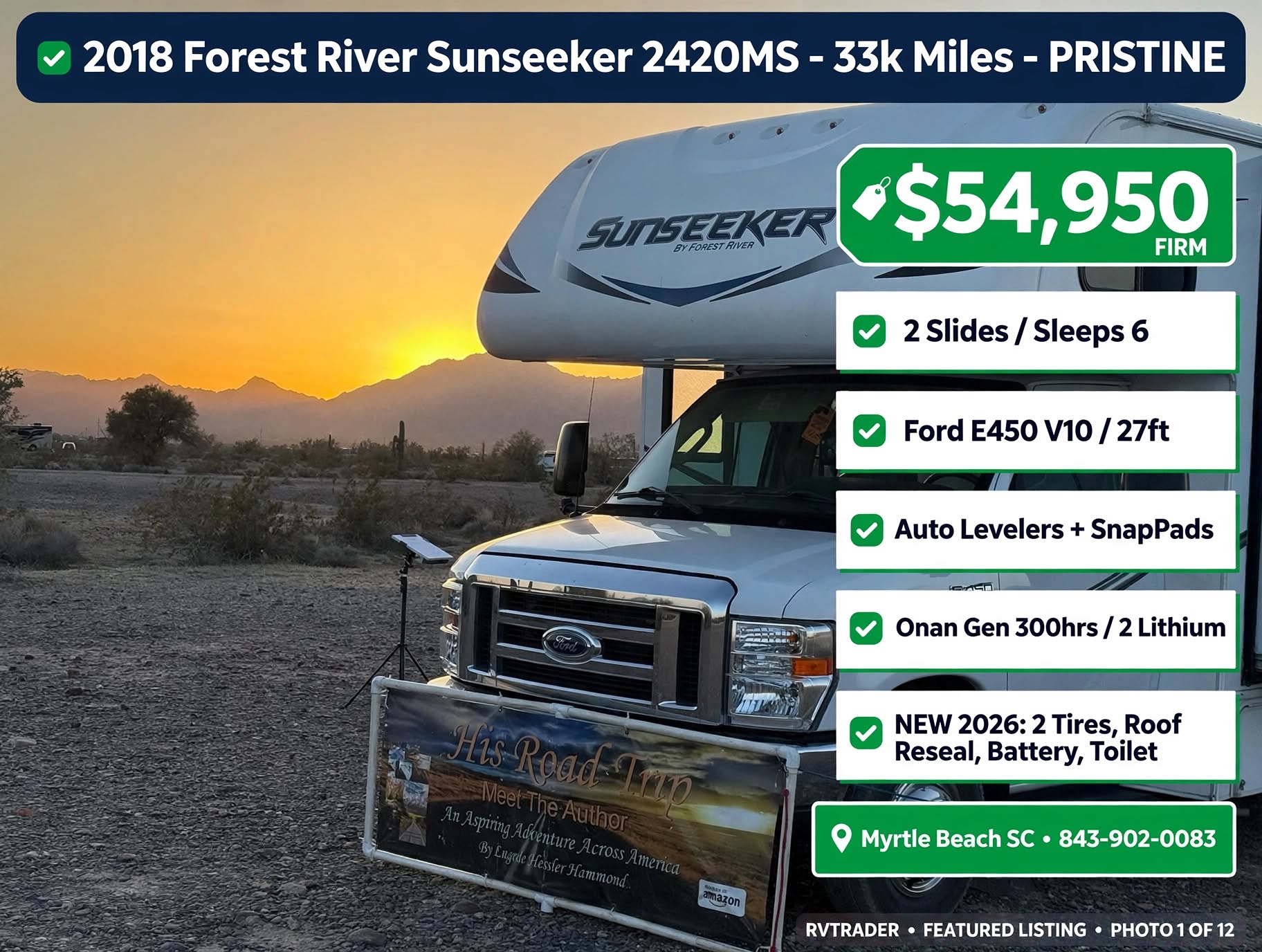 2018 FOREST RIVER SUNSEEKER exterior