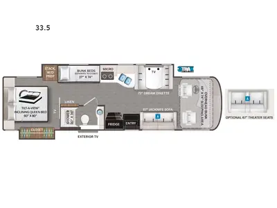 New 2026 Thor Motor Coach Palazzo GT 33.5