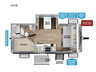 New 2026 Grand Design Transcend One 161DB