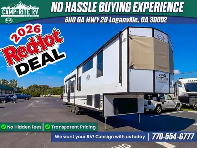 New 2026 Forest River Cedar Creek Cottage Fifth Wheels 412FWC