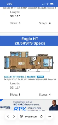 2017 JAYCO EAGLE HT photo 3