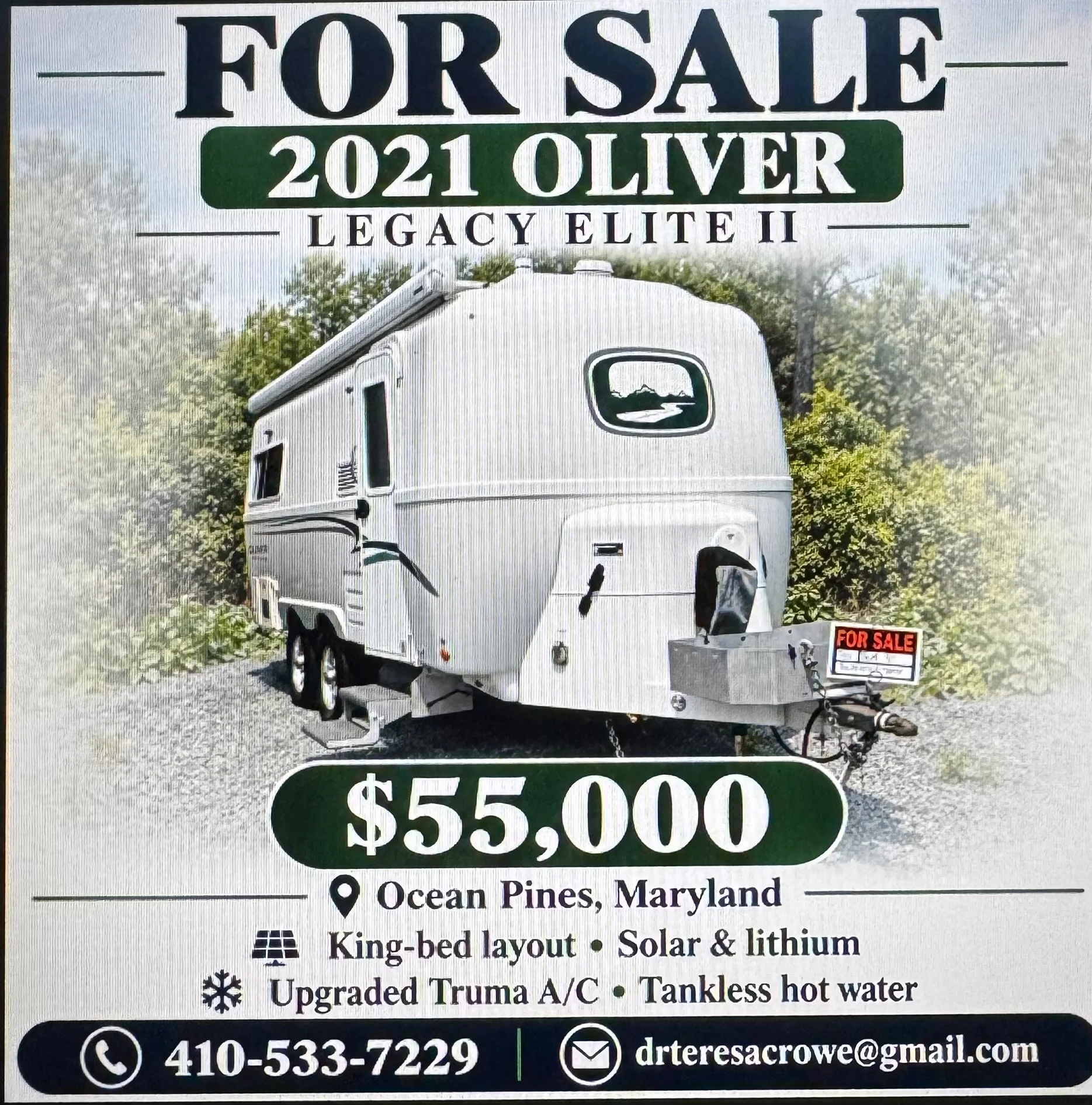 2021 OLIVER LEGACY ELITE II exterior
