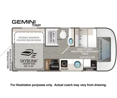2026 Thor Motor Coach Gemini Trip photo 26