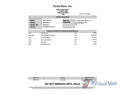 New 2026 Forest River RV Vibe 2600RK