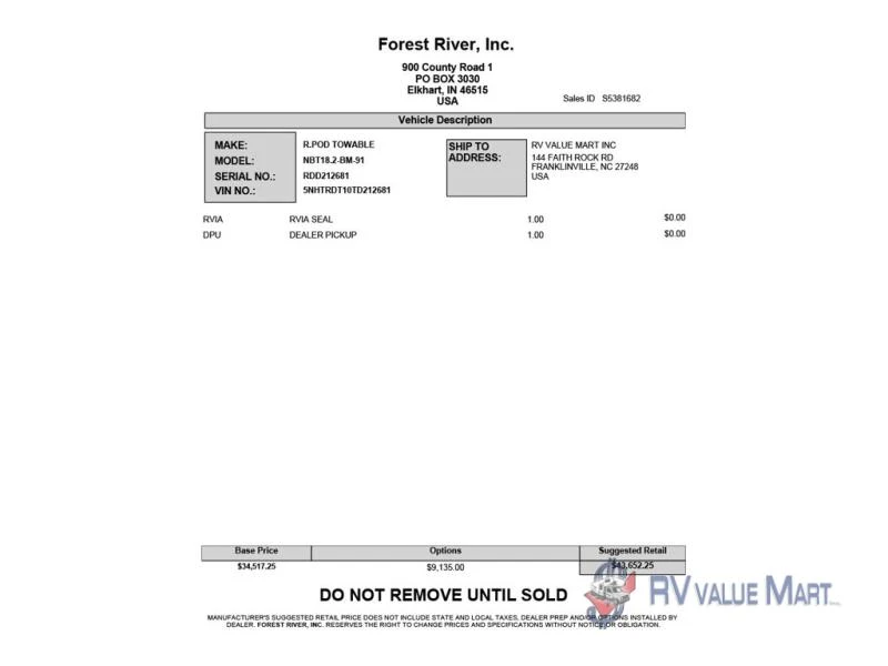 2026 Forest River RV No Boundaries exterior