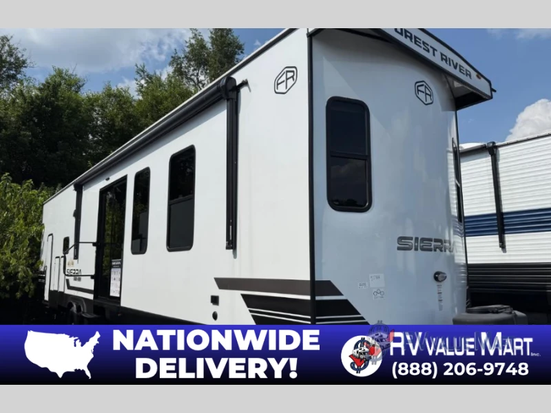 2025 Forest River RV Sierra Destination Trailers exterior