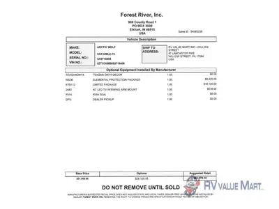2025 Forest River RV Cherokee Arctic Wolf photo 31