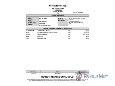 2026 Forest River RV Cherokee Arctic Wolf photo 29