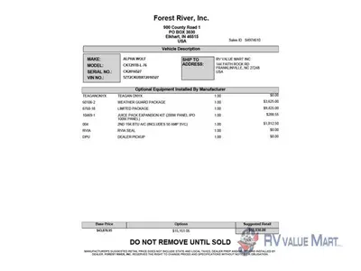 2026 Forest River RV Cherokee Alpha Wolf photo 28
