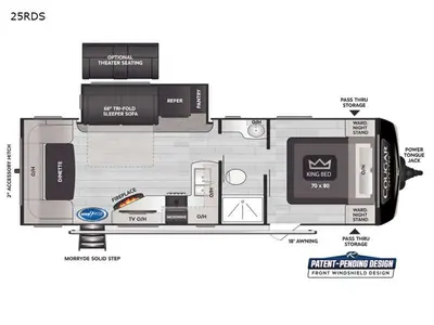 Used 2021 Keystone RV Cougar Half-Ton 25RDS