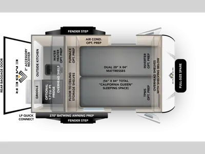 New 2027 Ember RV E-Series Spark LE 12RK