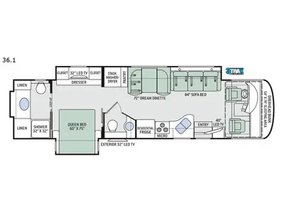 Used 2019 Thor Motor Coach Palazzo 36.1