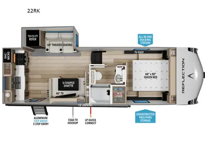 New 2027 Grand Design Reflection 100 Series 22RK