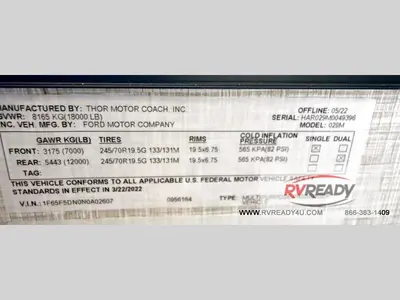 2023 Thor Motor Coach Hurricane photo 49