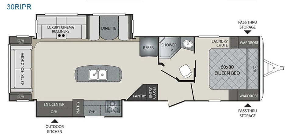 2017 Keystone RV Premier Ultra Lite exterior
