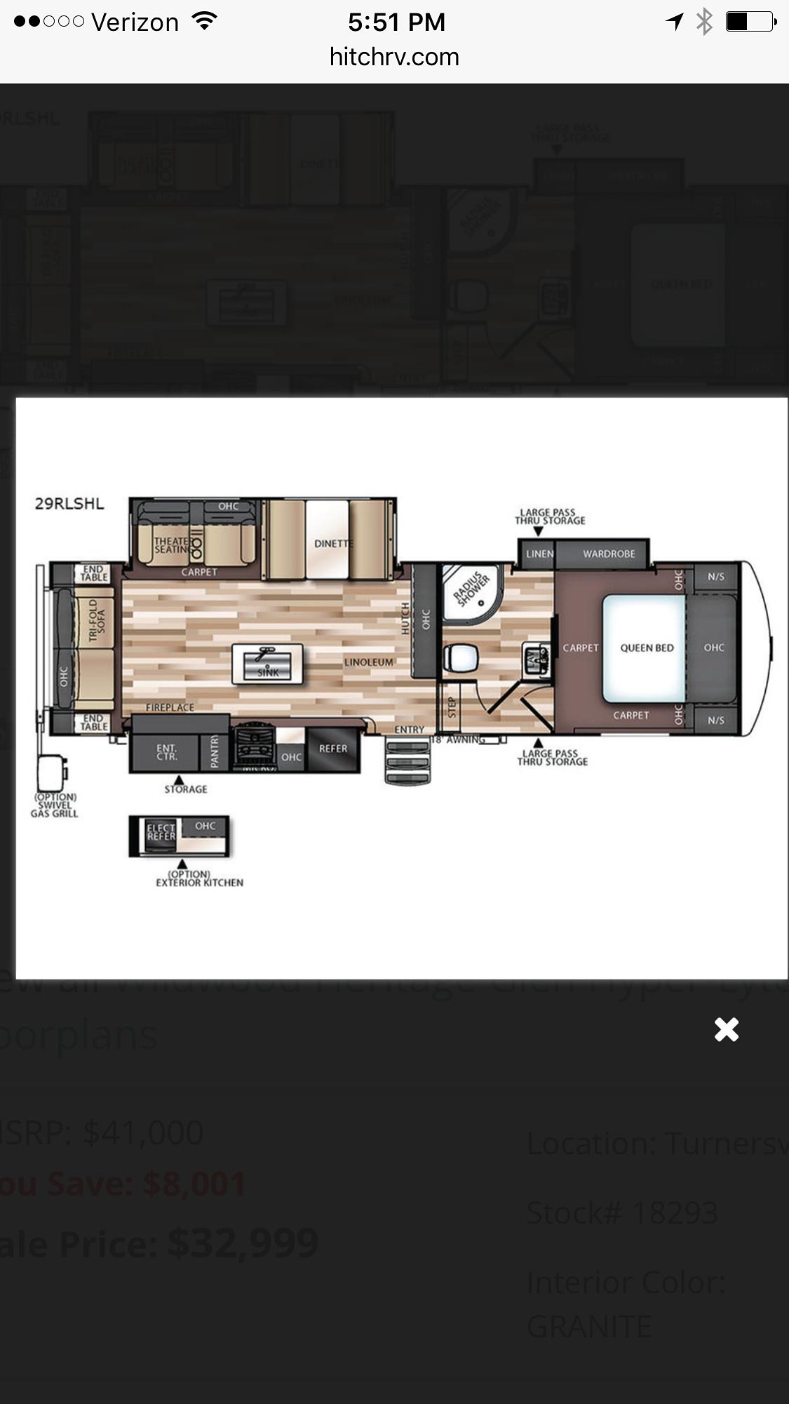 2018 FOREST RIVER WILDWOOD HERITAGE HERITAGE GLEN ELITE exterior