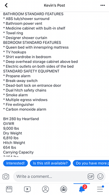 2018 PIONEER TRAVEL TRAILER photo 5