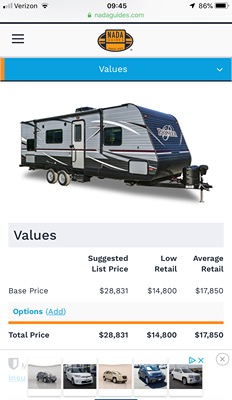 Used 2018 Pioneer Travel Trailer