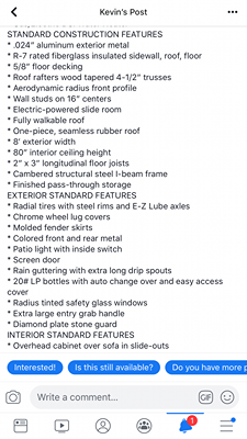 2018 PIONEER TRAVEL TRAILER photo 3