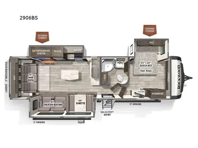 Used 2023 Forest River RV Rockwood Ultra Lite 2906BS