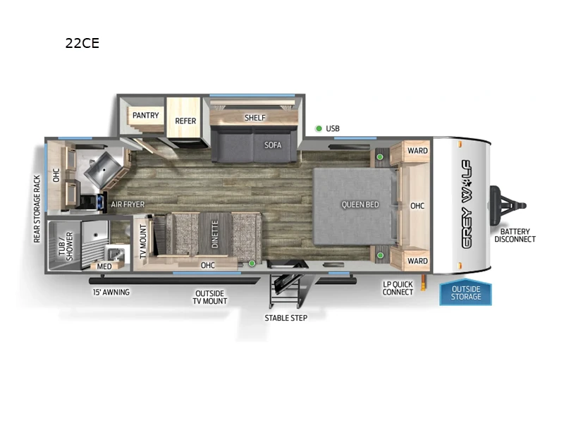 2024 Forest River RV Cherokee Grey Wolf exterior