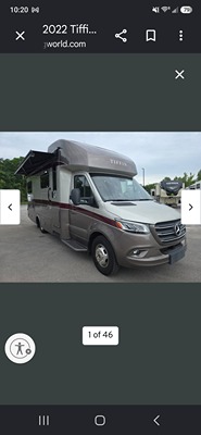 Used 2022 Tiffin Motorhomes Wayfarer 25 Tw