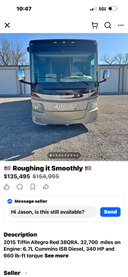 2015 TIFFIN MOTORHOMES ALLEGRO RED photo 3