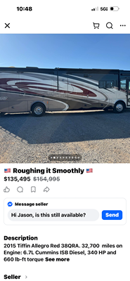 2015 TIFFIN MOTORHOMES ALLEGRO RED photo 2