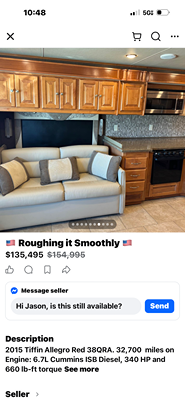 2015 TIFFIN MOTORHOMES ALLEGRO RED photo 6