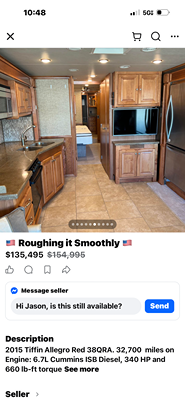 2015 TIFFIN MOTORHOMES ALLEGRO RED photo 5