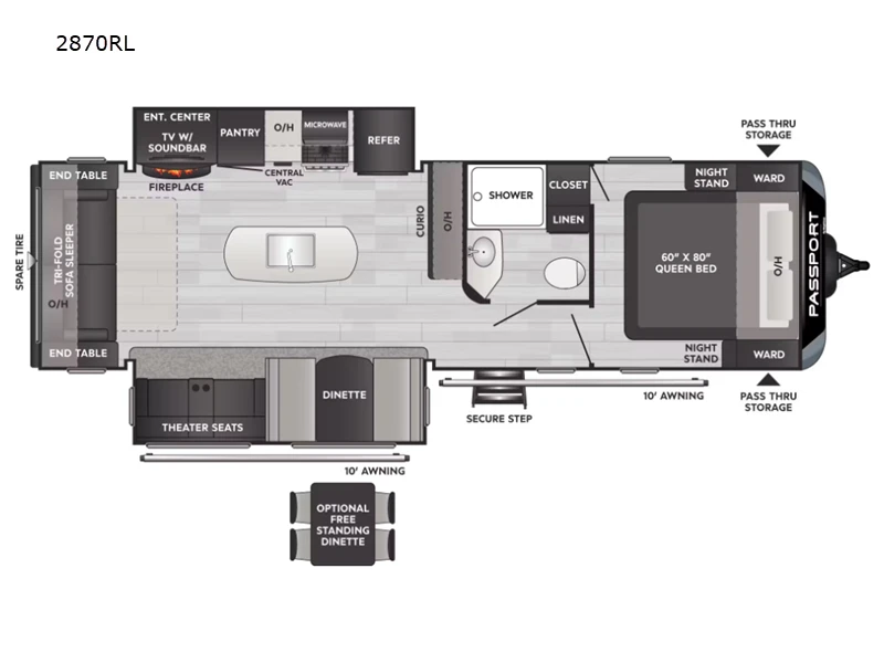 2023 Keystone RV Passport GT exterior