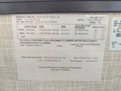 2025 Thor Motor Coach Axis 24.1 photo 22
