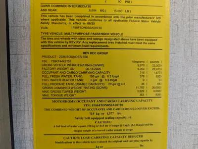 2026 Fleetwood Bounder 35K photo 9