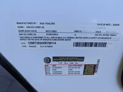 2027 Irok Trailers FS Classic Line Irok FS 2814 photo 33