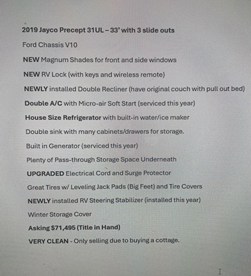 2019 JAYCO PRECEPT photo 8