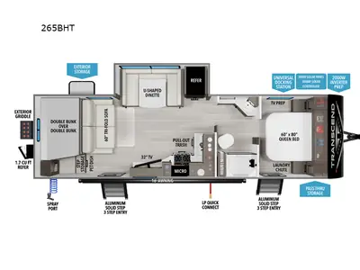 New 2026 Grand Design Transcend 265BHT