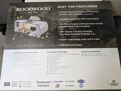 2027 Forest River Rockwood Geo Pro G15LE photo 14