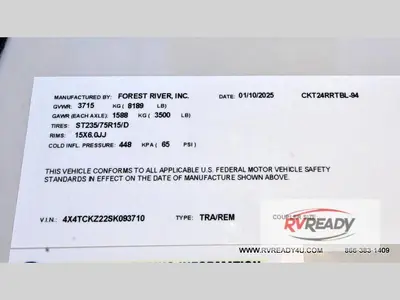 2025 Forest River RV Cherokee Grey Wolf Black Label photo 34